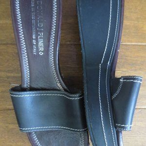 Black Pliner wedge sandal